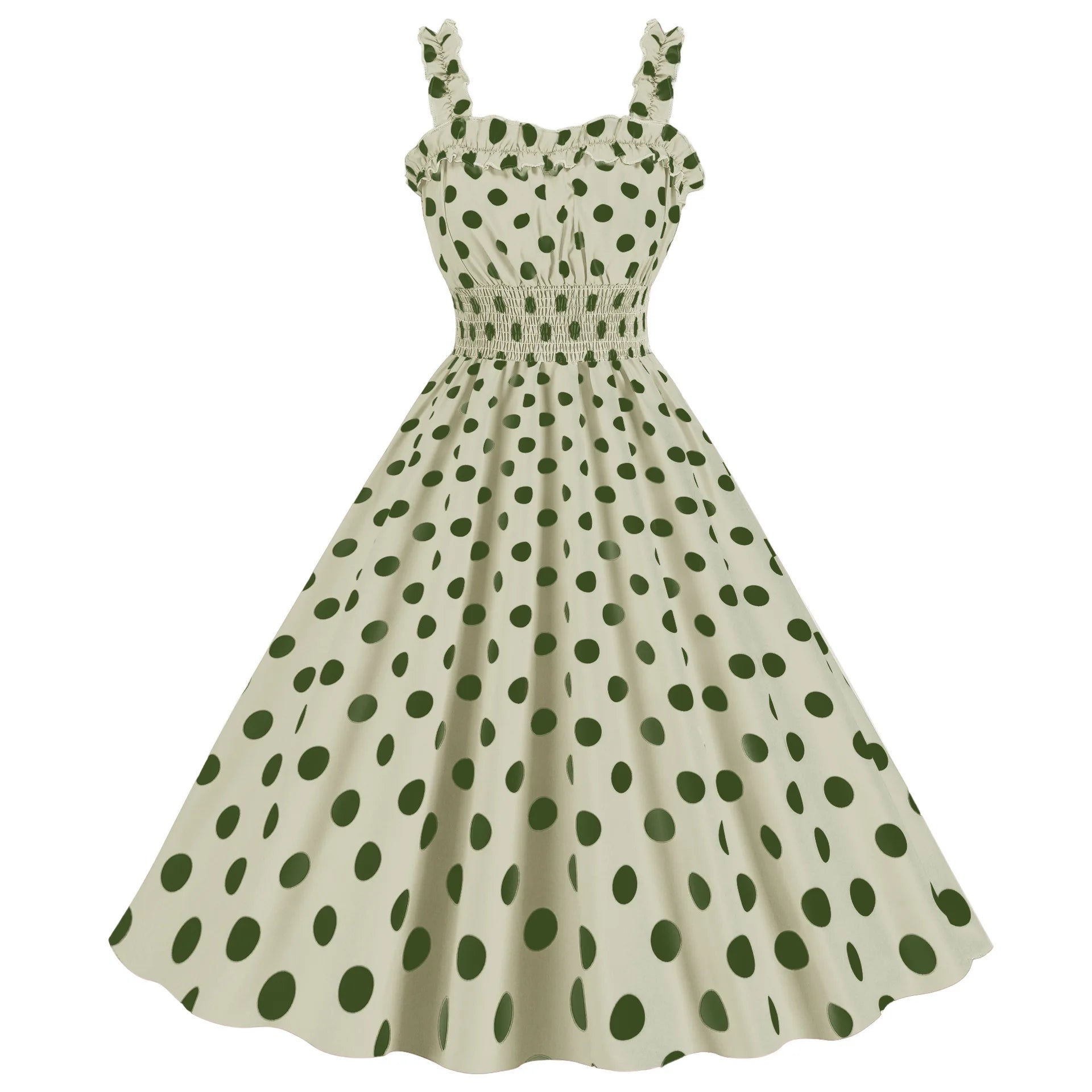 Elegant Women Pink Polka Dot Dress Summer Robe Hepburn 1950s 60s Vintage Sexy Halter Rockabilly Retro Party Dresses 2026 Vestido