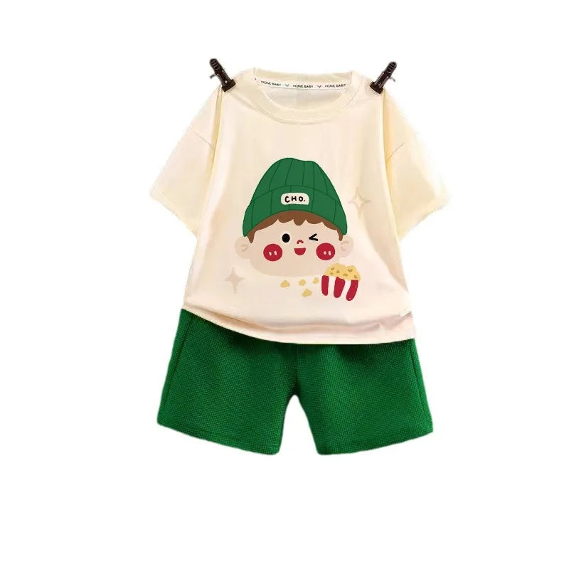 Baby Clothes Summer Children's Casual Sets Cute Fashion Suit Infants Tops and Shorts Two Piece Set