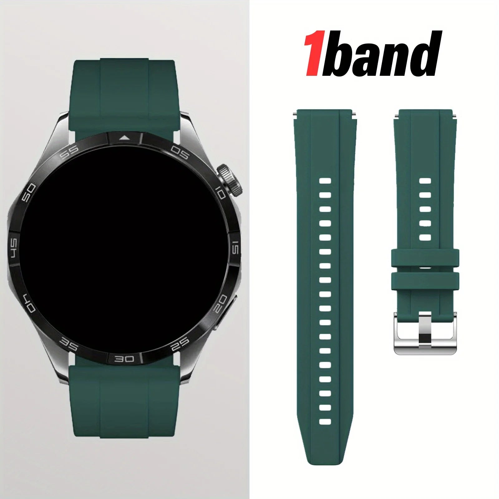 18/22mm Quick-Release Strap for Huawei Watch GT4, Soft Expandable Multi-Color, Minimalist Durable Smartwatch Accessory