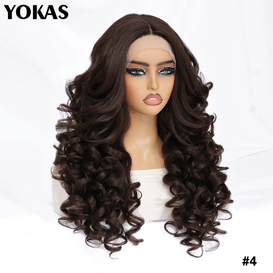 Latisha Lace Front Wigs Synthetic 24 Inch T Part Wigs For Afro Women Latisha Sensational Wigs With Baby Hair For African Female