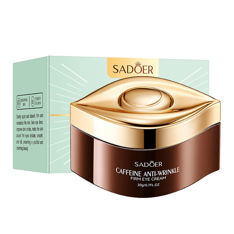 SADOER Caffeine Moisturizing Eye Cream Anti Dark Circles Eyes Bags Remover Firming Eye Creams Beauty Korea Skin Care