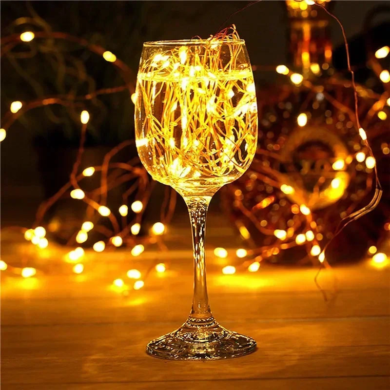 LED Solar Light Outdoor Garden Fairy String Light Led Twinkle Waterproof Lamp for Christmas Patio Tree Party 7m/12m/23m/33m