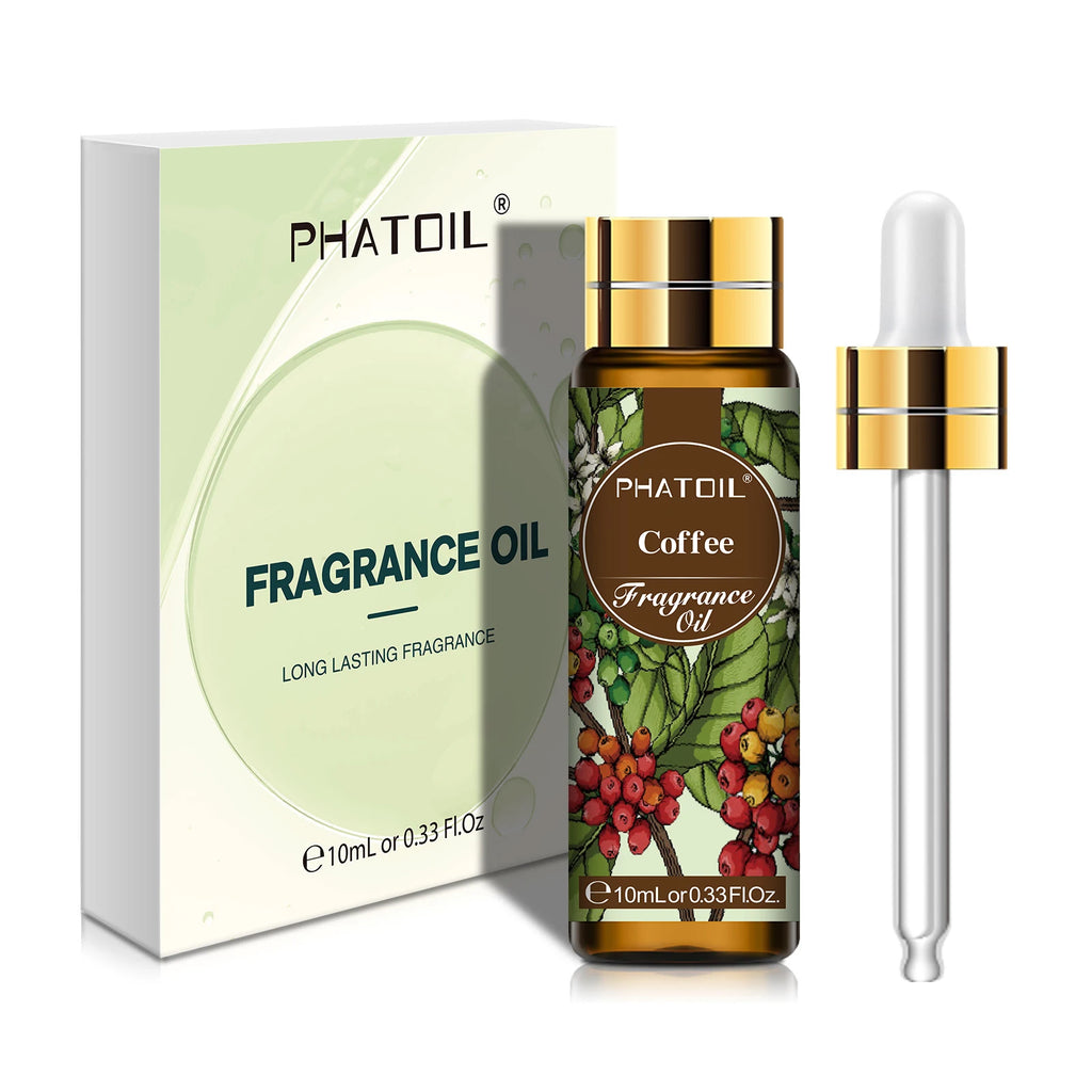 PHATOIL 10ml Fragrance Oil For Women Strawberry Peach Angel Sea Breeze Coconut & Vanilla Bubble Gum Aromatherapy Fragrance Oils