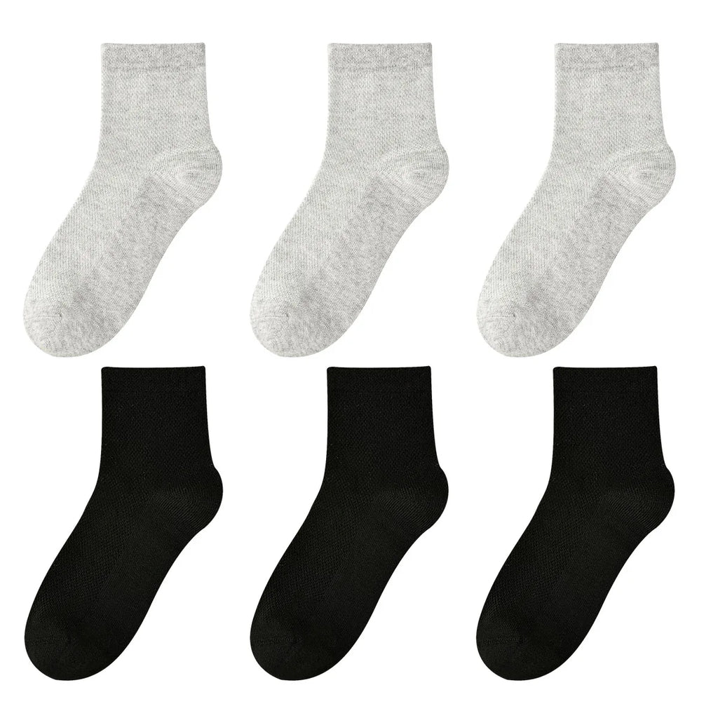 Children's Pure Cotton Mesh Boneless Summer Thin Ankle Socks OEKO-TEX Certified Safe for Kids Boys and Girls for School and Home