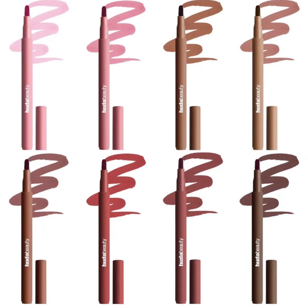 8Color Lip Liner Pen Set Long-Lasting Waterproof Sweatproof Easy Coloring Non-fading Color Rendering Lip Gloss Set Beauty Makeup