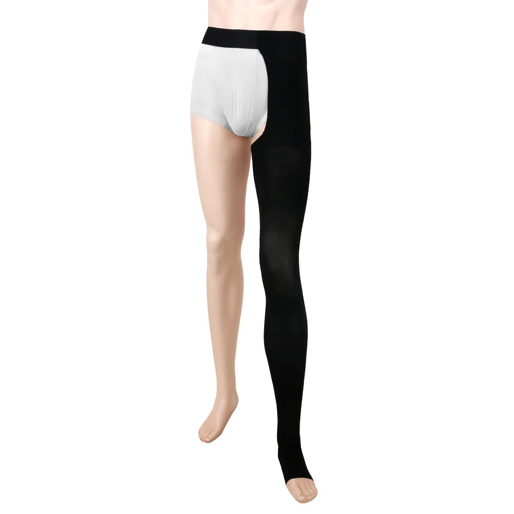 Legbeauty 20-30mmHg Medical Thigh High Compression Stockings Unisex Open Toe Varicose Veins Sock Single Leg Lymphedema Pantyhose