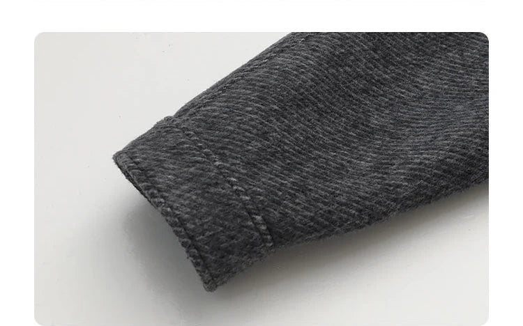 CHIC VEN Women Short Woolen Coat New Stand Up Twill Texture Single Breasted Ladies Jacket Retro Woman Outwear Autumn Winter 2025