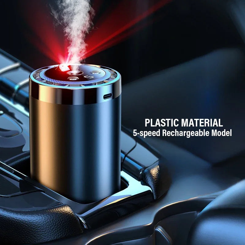 5 Modes Car Mounted Perfume Aromatherapy Automatic Spray Odor Removal Aluminum Alloy Colorful Atmosphere Light Star Ceiling