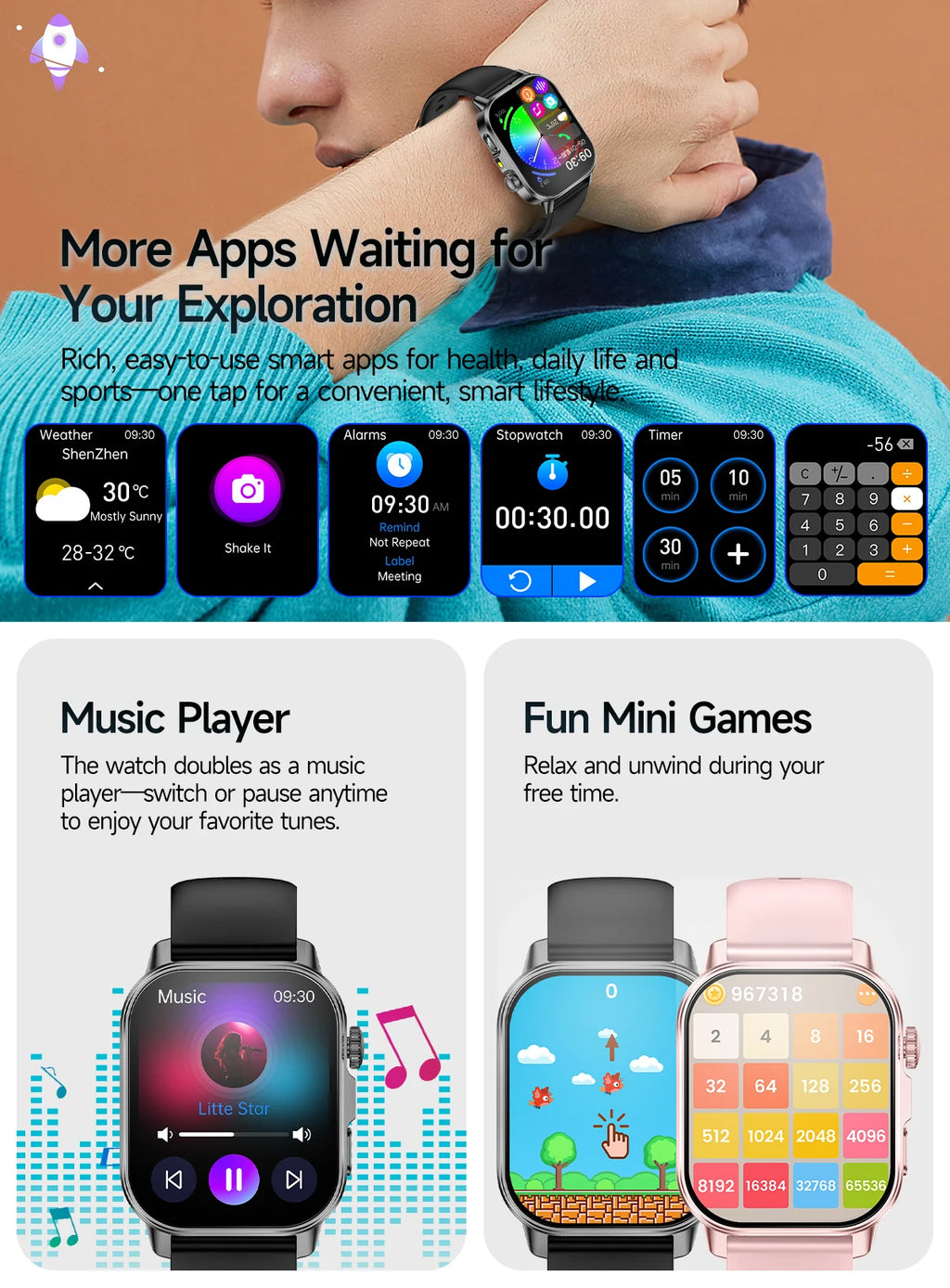 2026 New ECG+PPG Healthy Diagnose Smart Watch Men Body analysis Blood Pressure Lipid Uric Acid Women's Health Tracker Smartwatch