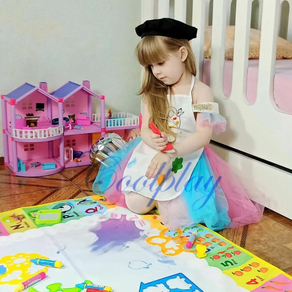 Oversized Magical Water Canvas pens Montessori Toys Learning Blanket Writing  Drawing Repeated Graffiti Painting  toy
