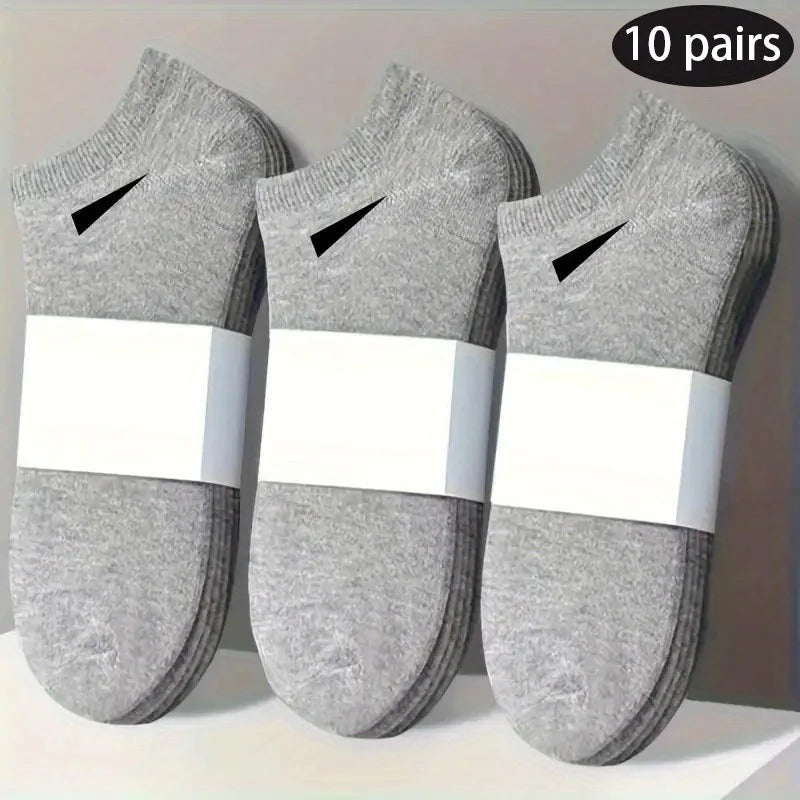 5/10-Pack Unisex Comfort-Fit Ankle Socks For All, Breathable & Lightweight - Ideal For Sports & Daily Wear