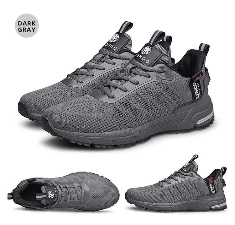 CLOHOO Mesh Upgraded Thick Bottom Foam Sports Casual Shoes Breathable Wear-Resistant Comfortable Footwear for Active Lifestyle