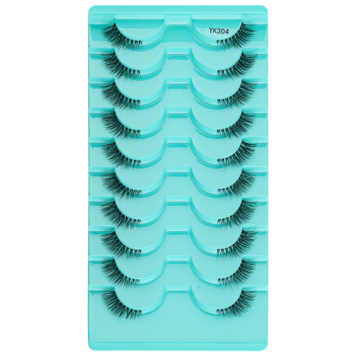 New Half Eyelashes 3/10Pairs Half Lashes Natural 3D Cat Eye Lashes Clear Stem False Eyelash Extension Makeup Faux Cils maquiagem