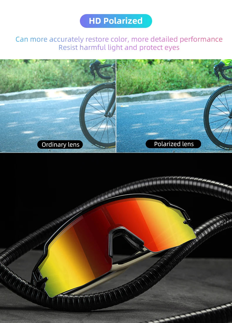 ROCKBROS Cycling Glasses Polarized UV400 Protection Bicycle Sunglasses Men Women Photochromic MTB Road Bicycle Goggles Eyewear