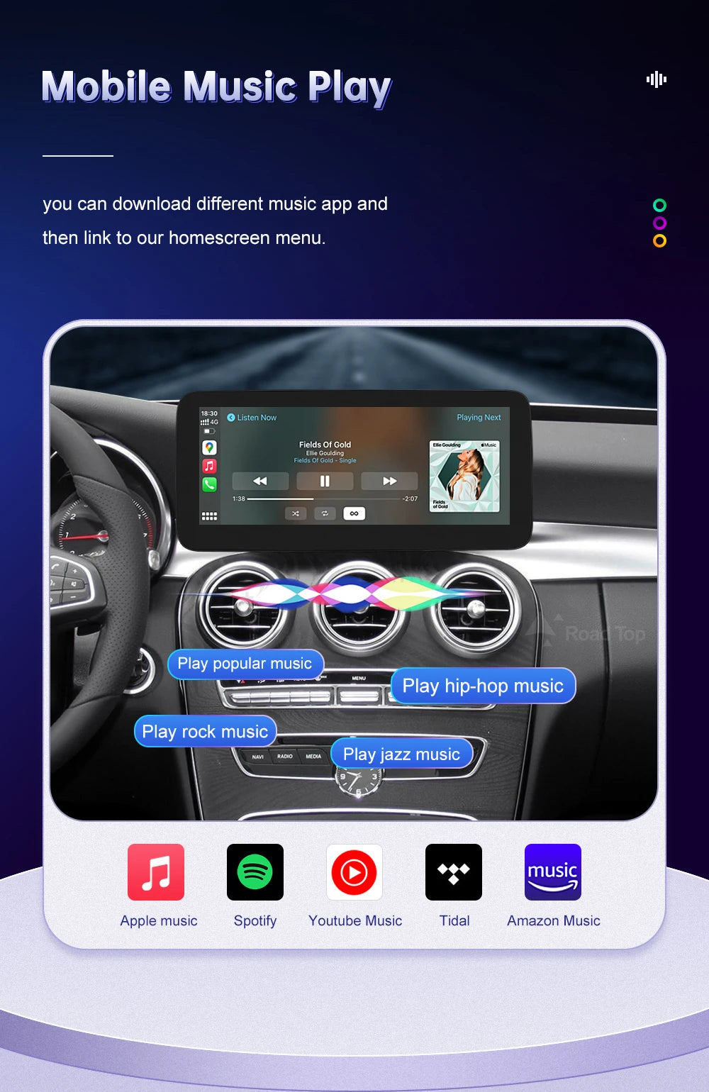 Wireless Carplay Linux Screen for Mercedes Benz W205 GLC A C V Class W447 CLA GLA 2015-2019 GPS With Android Auto Car Multimedia