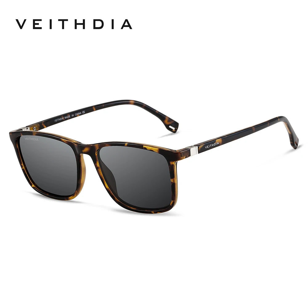 VEITHDIA Brand Men Women Sunglasses Unisex Retro TR90 Sunglasses Polarized UV400 Lens Vintage Eyewear Sun Glasses For Male 7521