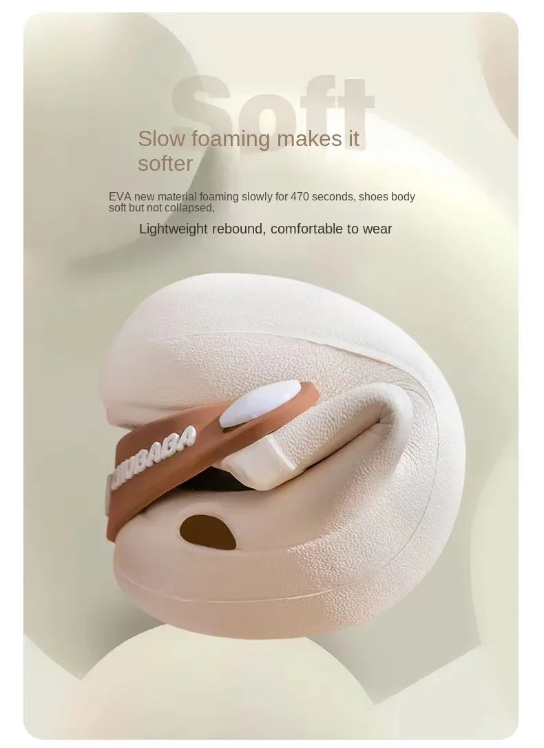 Cartoon Home Slippers Kids Fashion Cute Soft Soled Non-slip Sandals Summer New Design Shoes Baby Unisex PVC Round Head Slippers