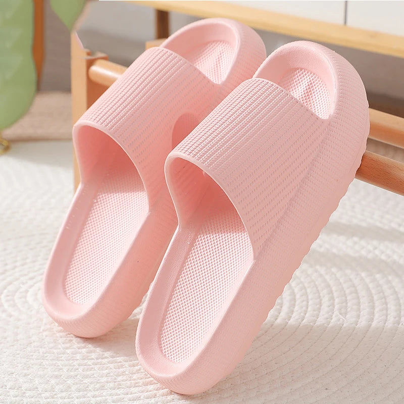 Kidmi Summer Thick Sole Slippers Women Sandals Household Softsole Slippers Antiskid Breathable Shoes Flat Sandals For Women