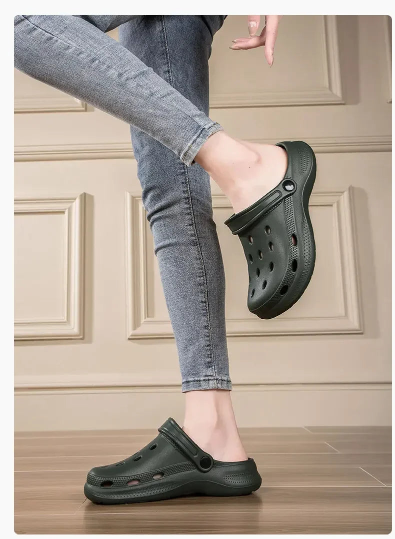 Summer Men Clogs Sandals Men's and Women's Leisure Slippers Beach Slides Home Garden Shoes Outdoor Sandals Plus Size 46 47 48