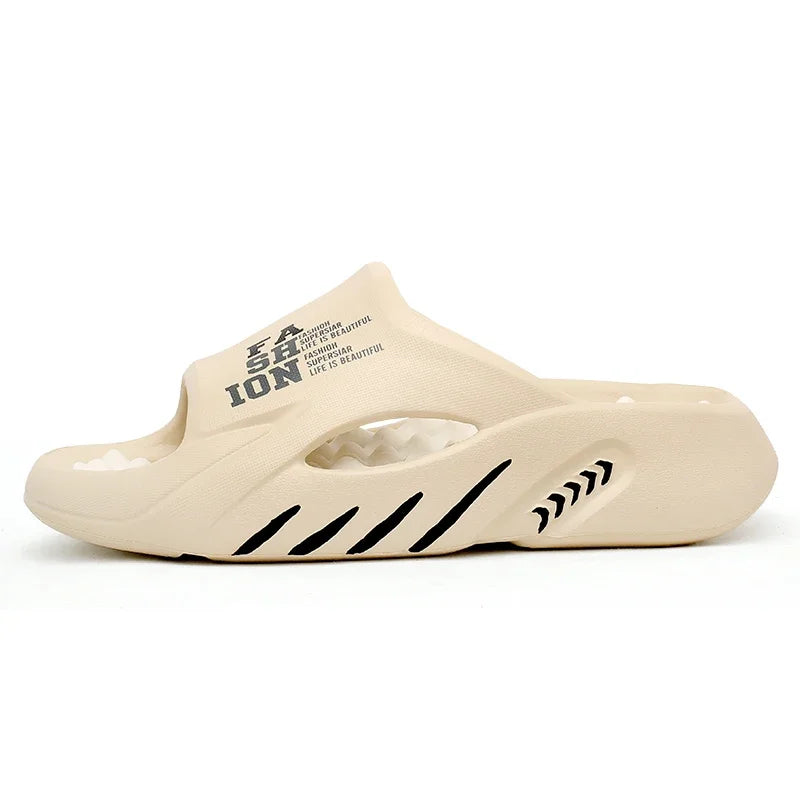 Pallene Summer Men's Slippers EVA Lightweight Slides Indoor Outdoor Sandals Leisure Beach Shoes Comfort Soft Sole Men's Slippers