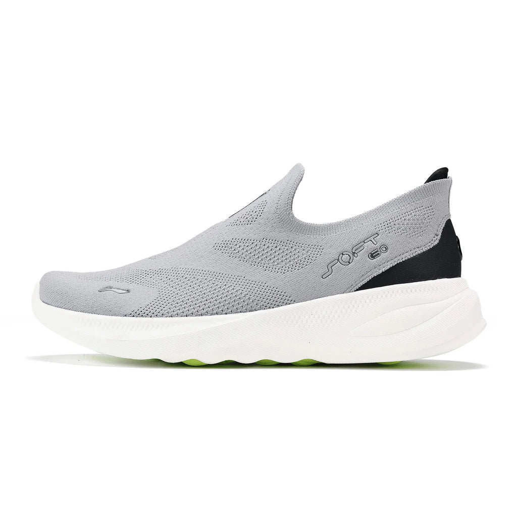 Li-Ning Men's SOFT GO 2 KNIT Slip-on Casual Walking Shoes Cushion Comfy Stable LiNing Mesh Jogging Daily Sports Sneakers AGLV017