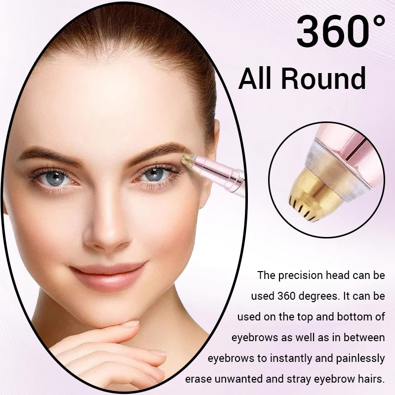 Electric Eyebrow Trimmer Security Hair Removal Eye Brow Epilator USB Charger Mini Shaper Shaver Hair Removal Painless Beauty
