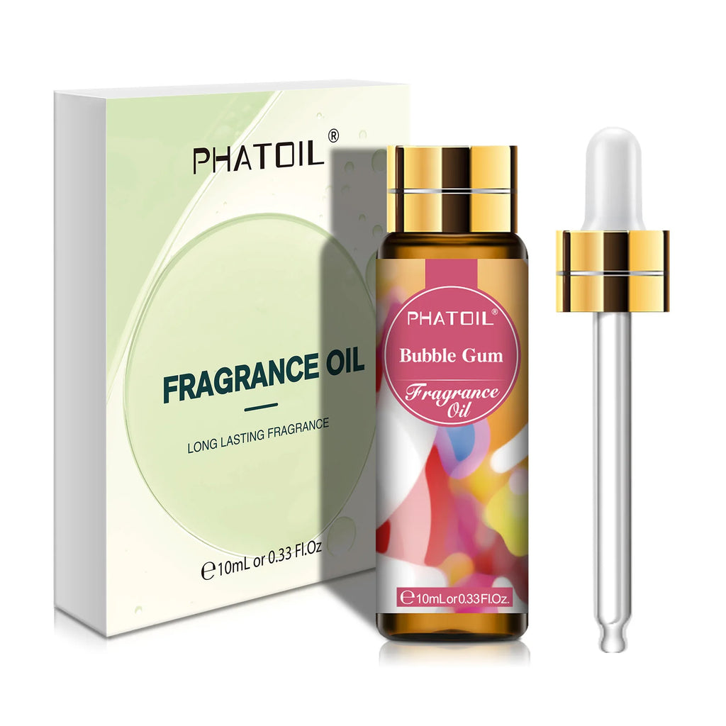 PHATOIL 10ml Fragrance Oil For Women Strawberry Peach Angel Sea Breeze Coconut & Vanilla Bubble Gum Aromatherapy Fragrance Oils