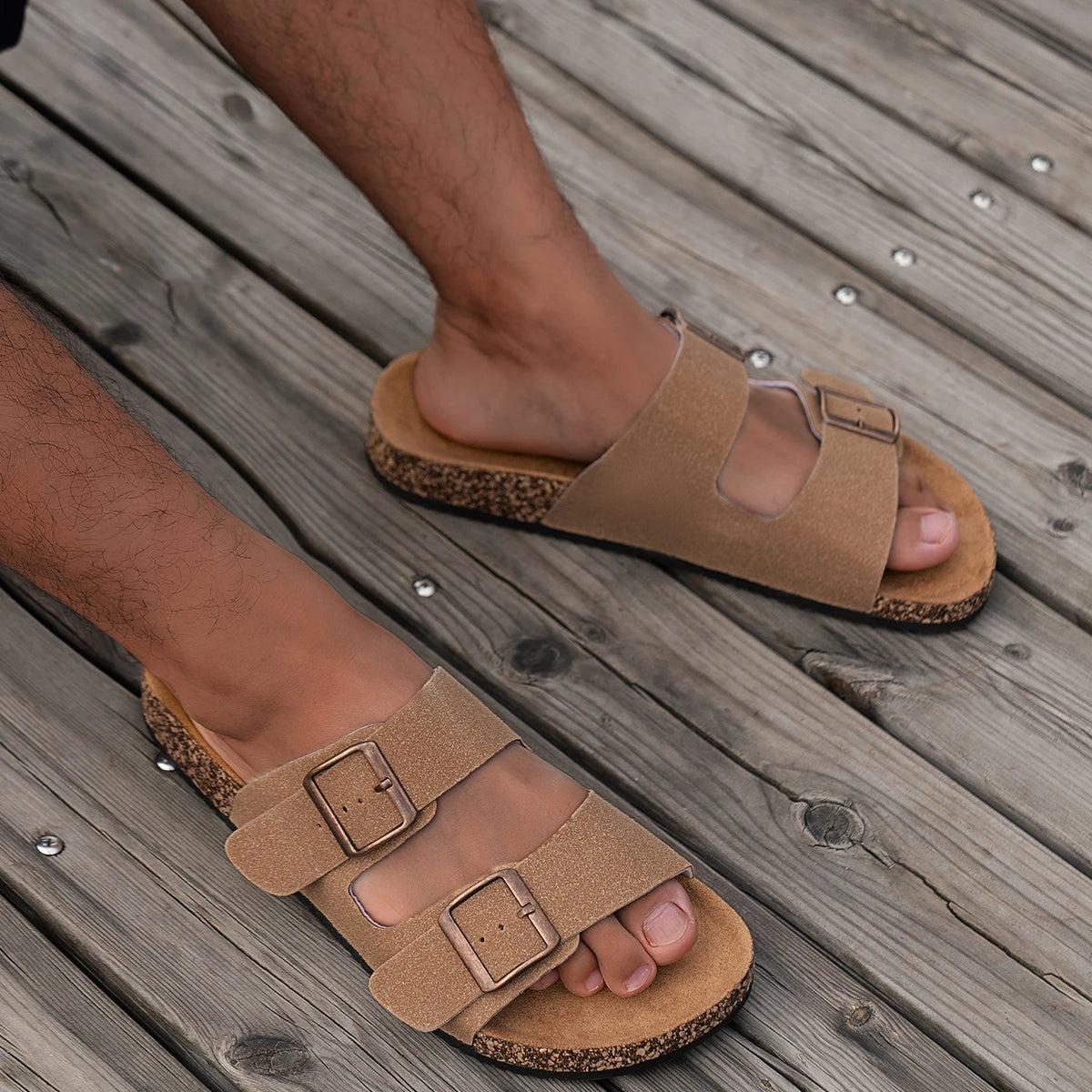 Men's Fashionable Slippers for Man Women Home Outdoor Waterproof Non-Slip Slip-On Versatile Romen Sandals Shoes Size39-46