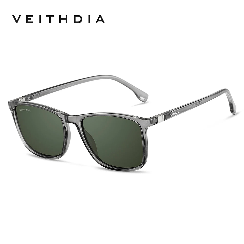 VEITHDIA Brand Men Women Sunglasses Unisex Retro TR90 Sunglasses Polarized UV400 Lens Vintage Eyewear Sun Glasses For Male 7521
