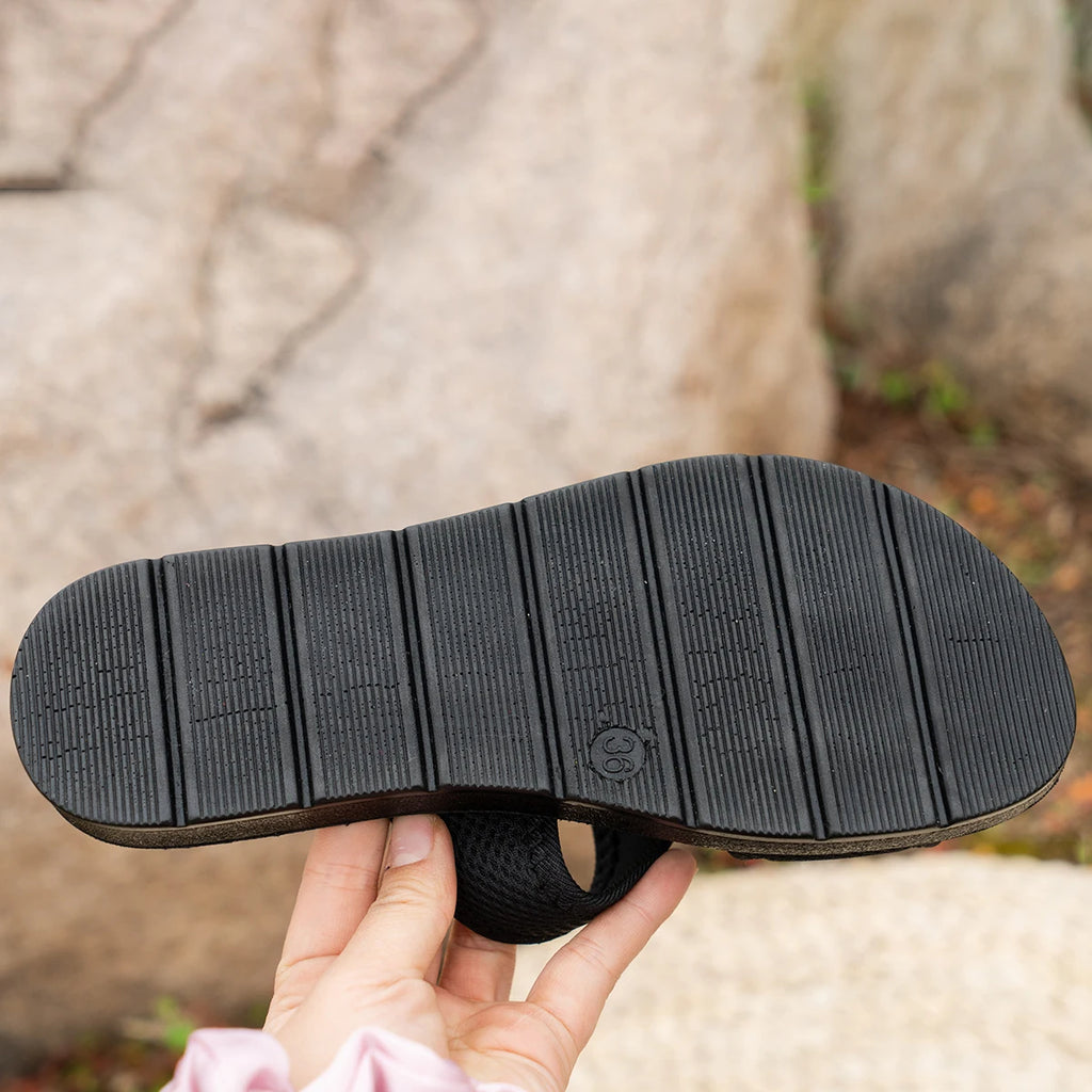 Women's Casual Sporty Sandals Breathable Comfortable Skin-Friendly Flat Bottom Slip-On Slippers
