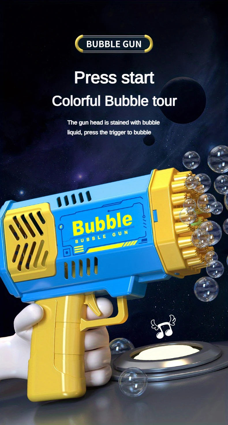 40 Hole Bubble Machine Fully Automatic Bubble Blowing Light Outdoor Bubble Machine without Battery without Bubble Water