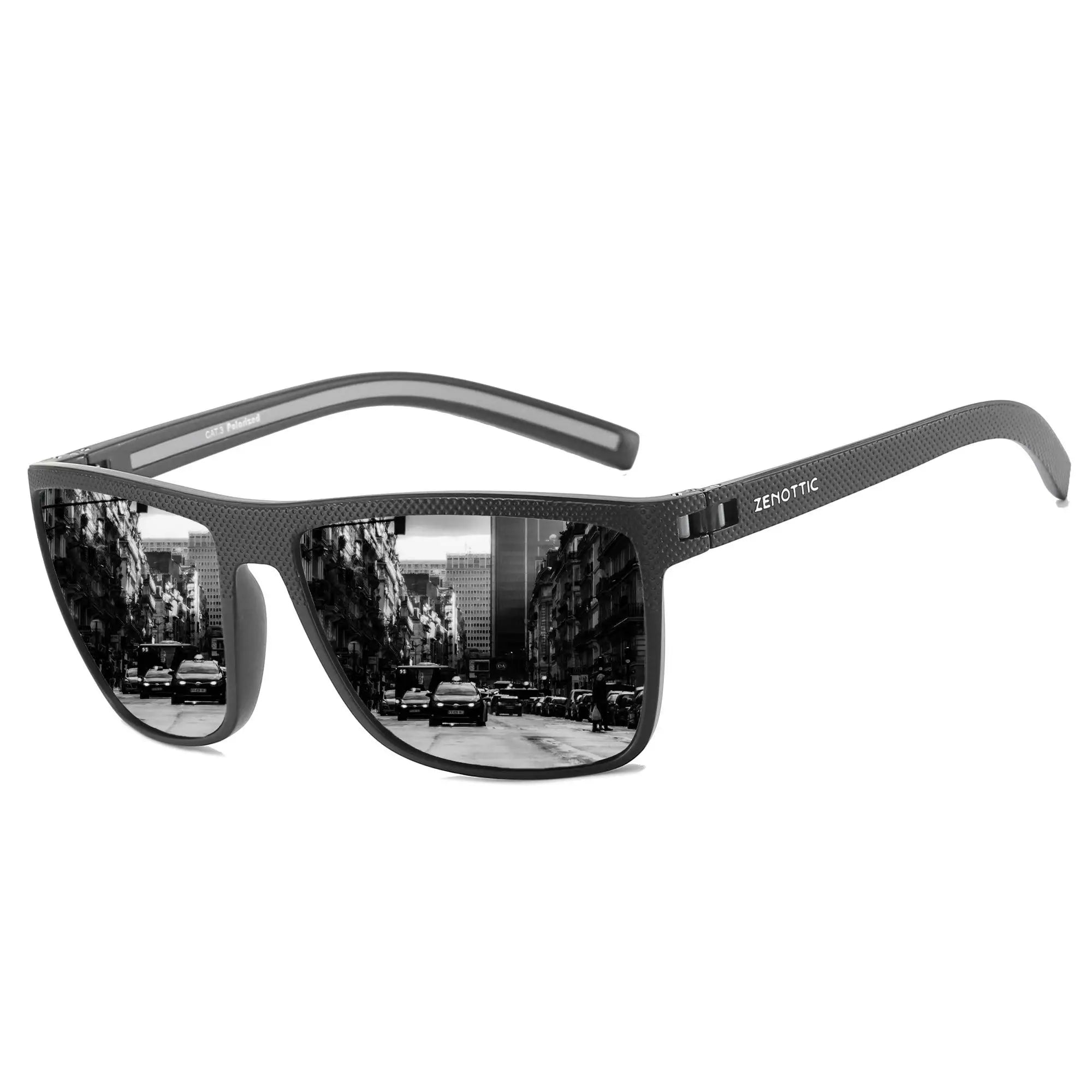 ZENOTTIC Fashion Polarized Sunglasses Shade for Women Men Lightweight TR90 Frame UV400 Protection Square Sun Glasses
