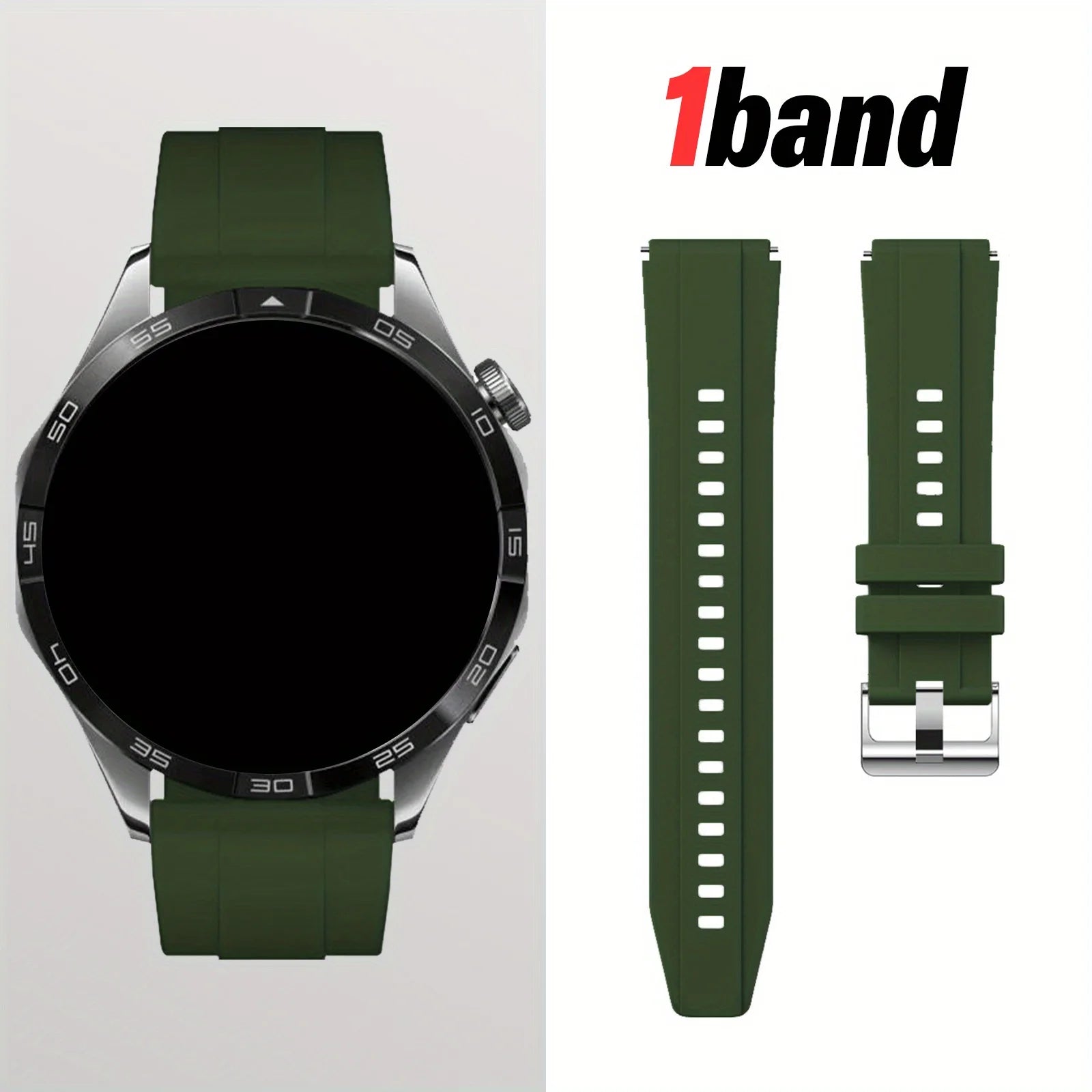 18/22mm Quick-Release Strap for Huawei Watch GT4, Soft Expandable Multi-Color, Minimalist Durable Smartwatch Accessory