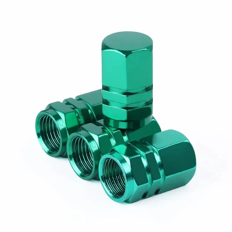 Tire Valve Stem Caps Decorative Tires Accessories Aluminum Alloy Nipple Wheel Caps For Cars Motorcycles Bicycle Cover Dustproof