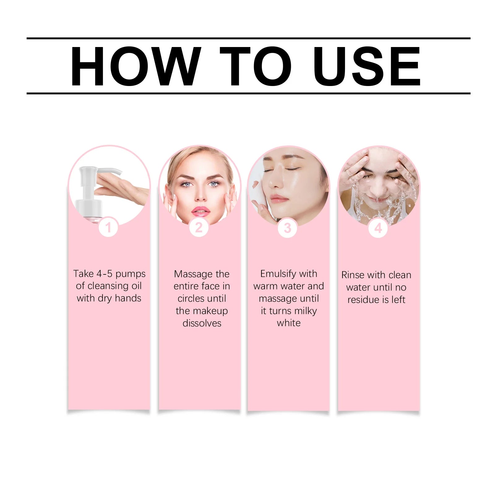 Collagen Makeup Remover Oil Jojoba Oil Makeup Remover Deep Cleansing Pore Dirt Gentle Daily Emulsifying Facial Cleanser Cosmetic