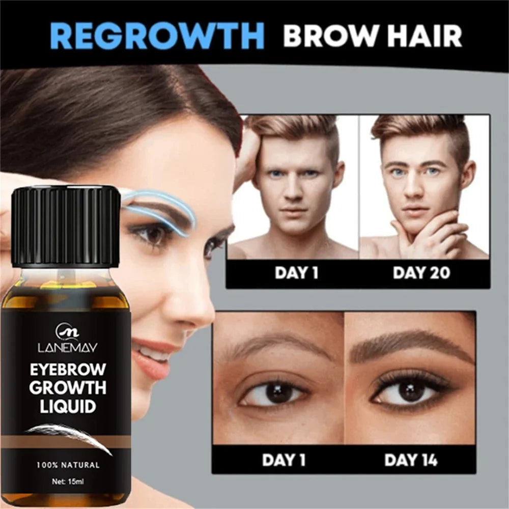 Eyebrow Eyelash Growth Serum Fast Growing Prevent Hair Loss Damaged Treatment Thick Dense Eyes Makeup Care Products