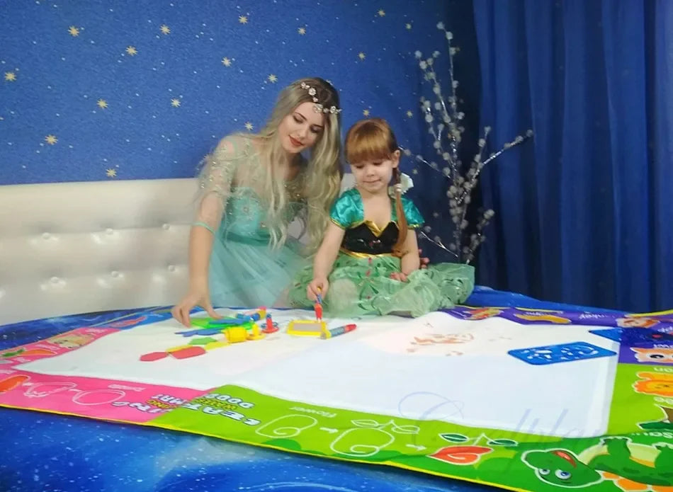 Oversized Magical Water Canvas pens Montessori Toys Learning Blanket Writing  Drawing Repeated Graffiti Painting  toy