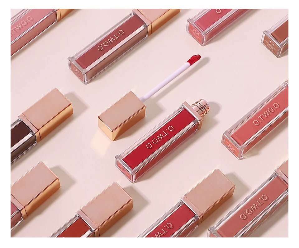 Velvet Matte Lip Gloss Tint 12 Shades Waterproof Long Lasting Nonstick Cup Liquid Lipstick Makeup Cosmetics For Women