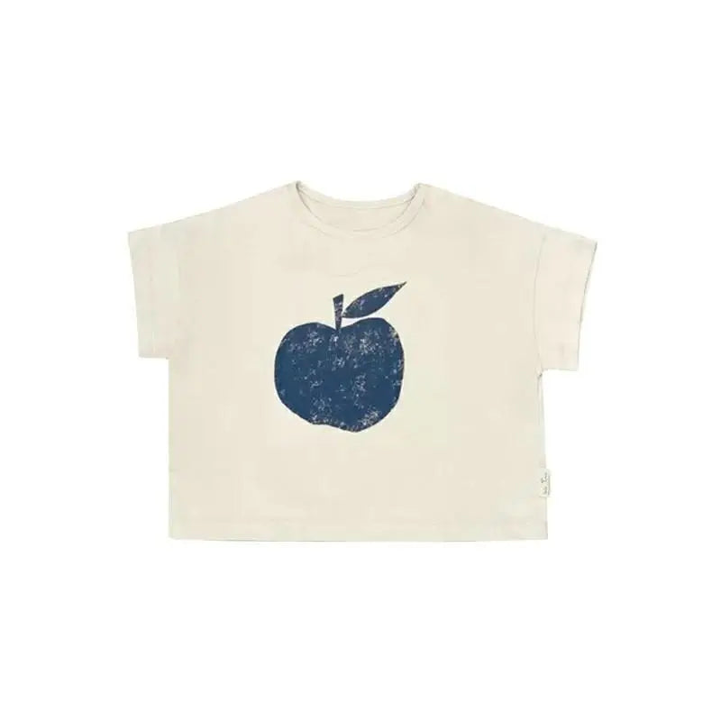 Child Tees Versatile Casual Sports T Pullover Shirt Toddler Brand New Cute Print Solid Tops 2023 Summer Costume For Girls Boys