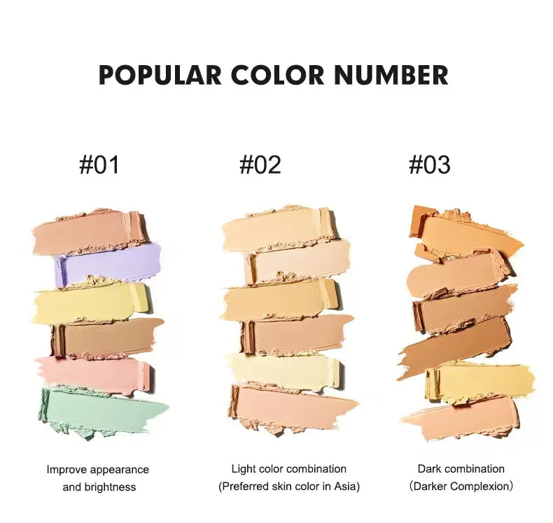 Nine-tone Concealer Spotty Acne Print Dark Eye Circles Tear Gap Brightening Skin Tone Lasts Forever