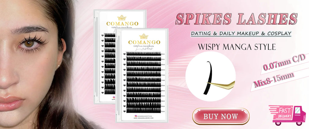 CoMango Easy Fan Lashes Extension DIY 2d/3d/4d/10d Faux Mink Blooming Eye Lash Extensions 0.03/0.05/0.07 Makeup Lashes
