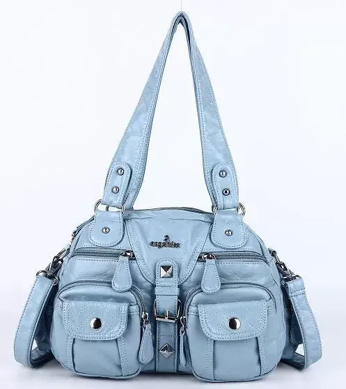 Vintage Women Handbags Satchel Top-handle Handbag PU Shoulder Bag Dumpling Pack Give Gifts Shoulder Bags Phone Money Pack