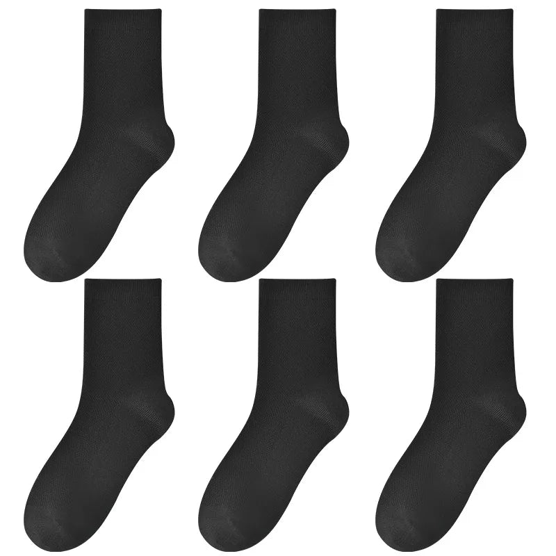Children's pure cotton seamless socks,mesh thin mid-calf style for summer, suitable for students to wear to school, for sports