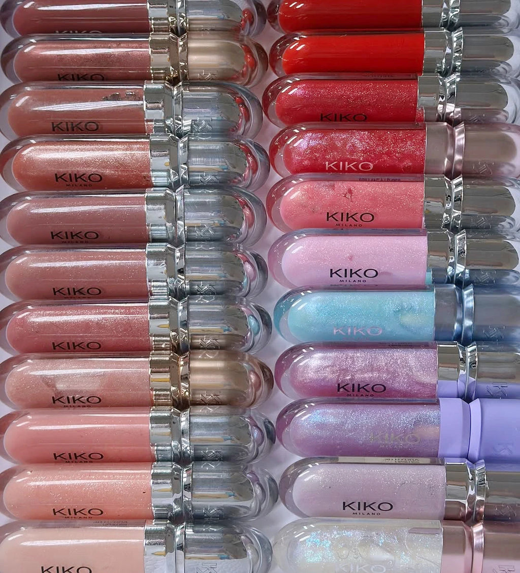 KIKO 3D Liquid Lip Glaze Transparent Lip Gloss Mirror Lipstick Nourishing Glossy Full Lips Not Fading Milk Tea Bean Paste Makeup