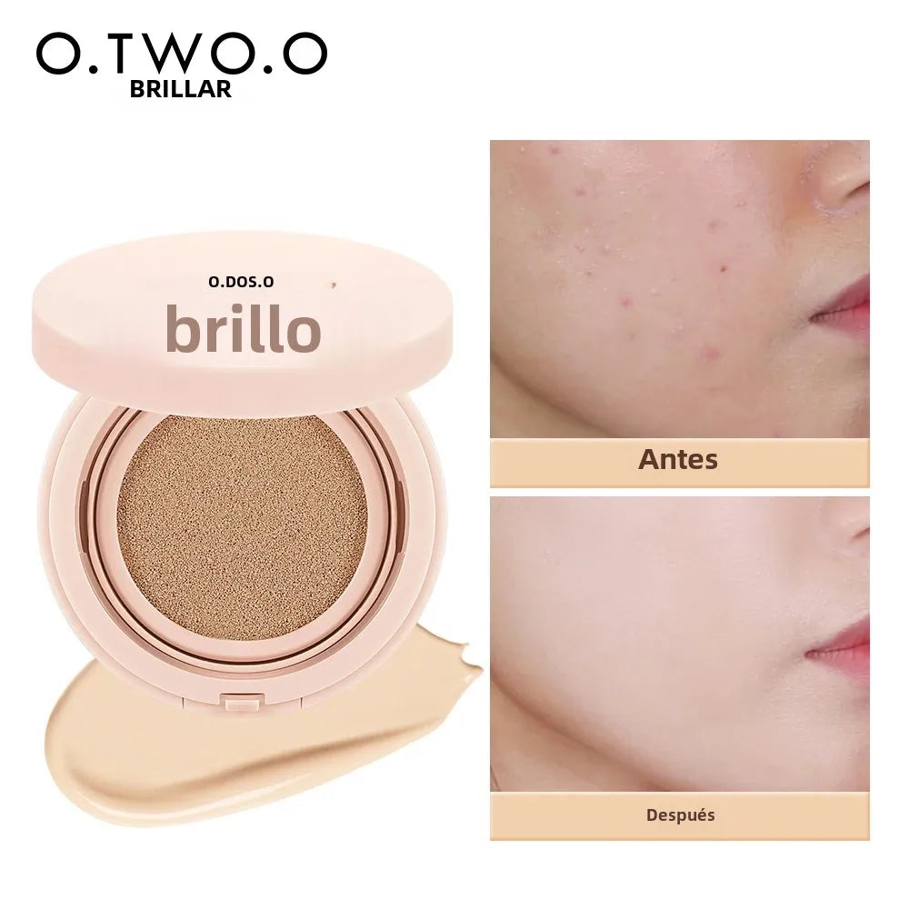 O.TWO.O Cushion Foundation 3 Colors Air Cushion BB Cream Full Coverage Breatheable Concealer Waterproof Face Foundation
