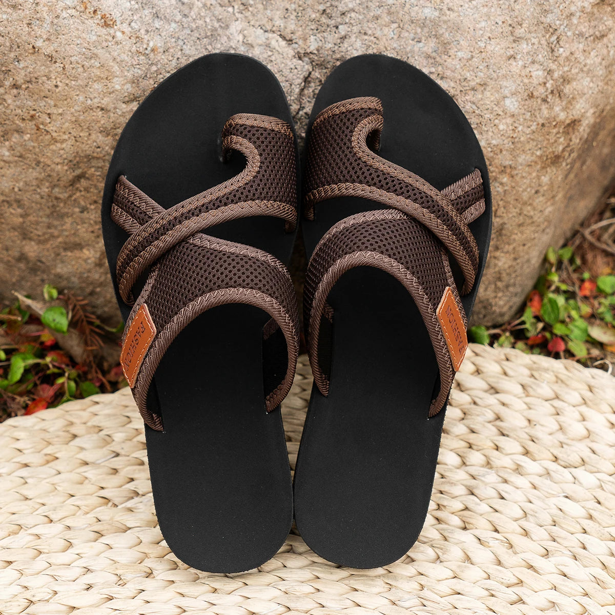 Women's Casual Sporty Sandals Breathable Comfortable Skin-Friendly Flat Bottom Slip-On Slippers