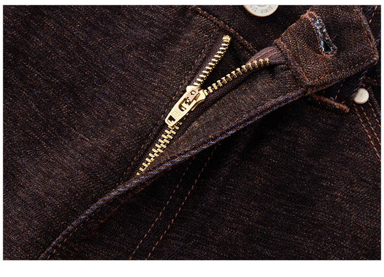 Semir Jeans Women Maillard Flocked Long Pants Cool Style 2025 New Winter Fleece Lined Loose Wide Leg Retro Women's Clothing