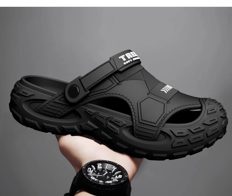 EVA Men's Outdoor Summer Wearable Clog Shoes Anti-Slip Breathable Odor-Resistant Slip-Resistant Sandals