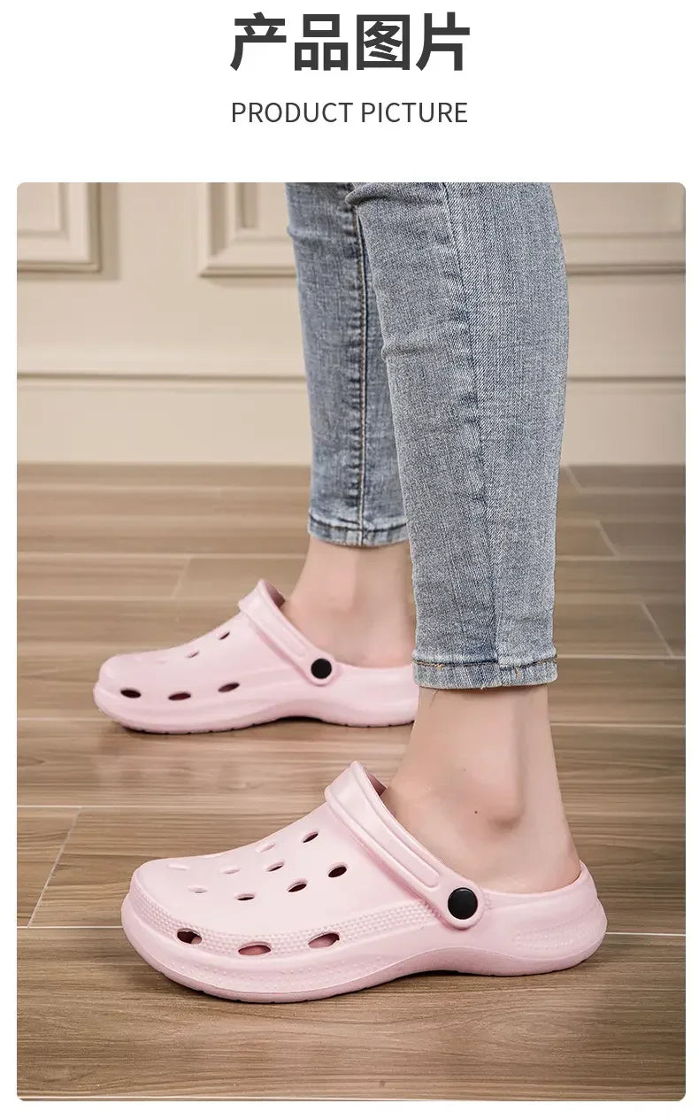 Summer Men Clogs Sandals Men's and Women's Leisure Slippers Beach Slides Home Garden Shoes Outdoor Sandals Plus Size 46 47 48