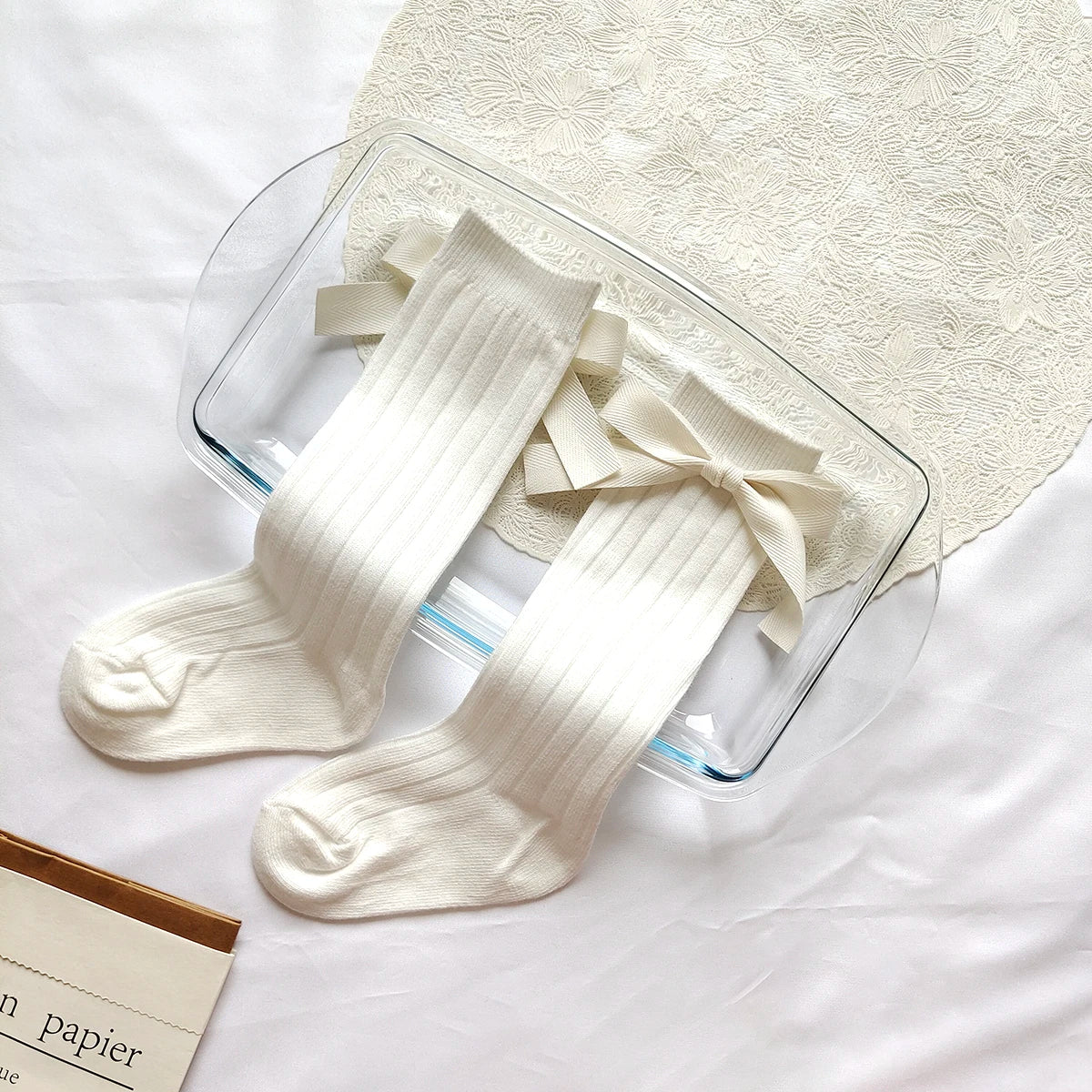 14 Colors Princess Girls Long Sock Big Bowknot Infant Baby Stockings Kids Cotton Sock Knee High Breathable Soft Children Socken